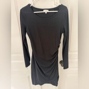 Leith Black Long Sleeve Dress